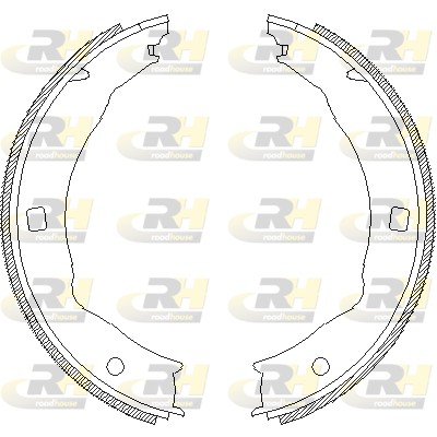 ROADHOUSE 4717.00 - Колодки барабанные ручника