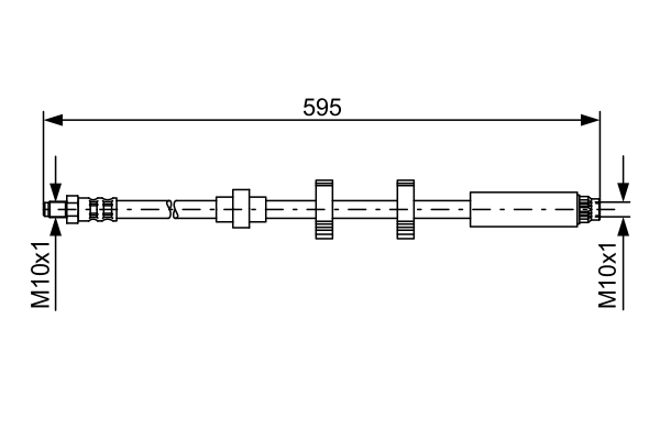 BOSCH 1 987 476 979 - Тормозные шланги