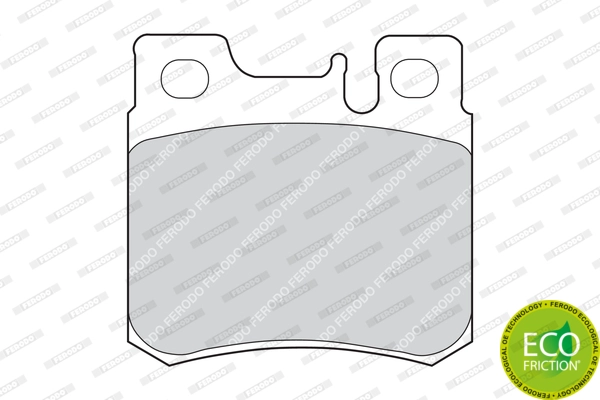 FERODO FDB644 - Комплект тормозных колодок, дисковый тормоз PREMIER ECO FRICTION