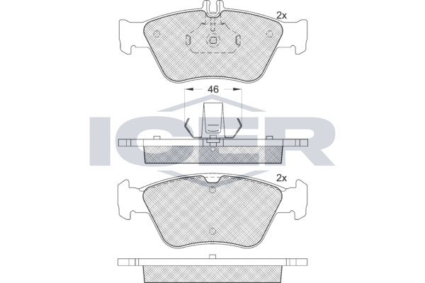 ICER 181115-396 - Тормозные колодки 