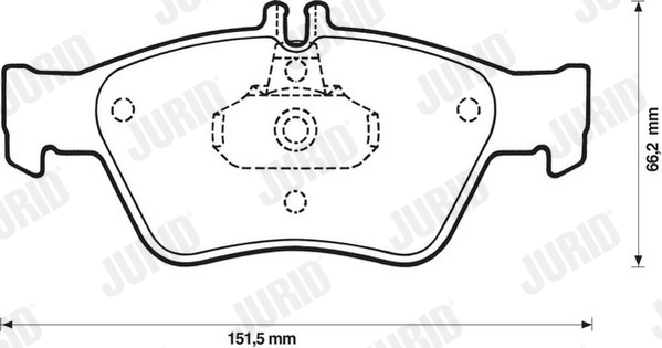 JURID 571877J - Тормозные колодки 