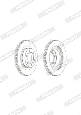 FERODO DDF2093C-1 - Тормозной диск PREMIER