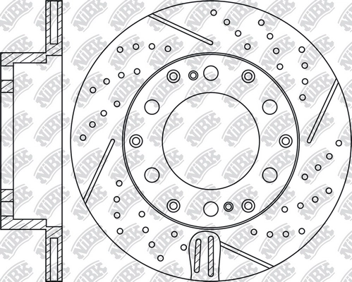 NIBK RN1553DSET - Экономичный тормозной диск