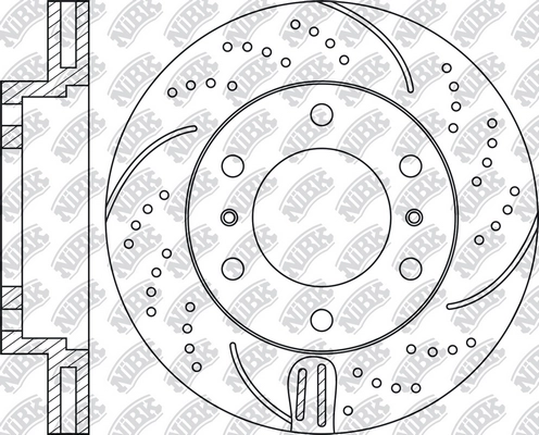 NIBK RN1435DSET - Экономичный тормозной диск