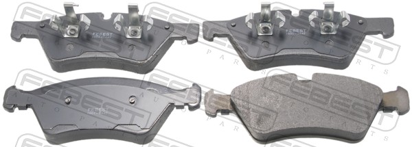 FEBEST 1601-164F - Тормозные колодки 