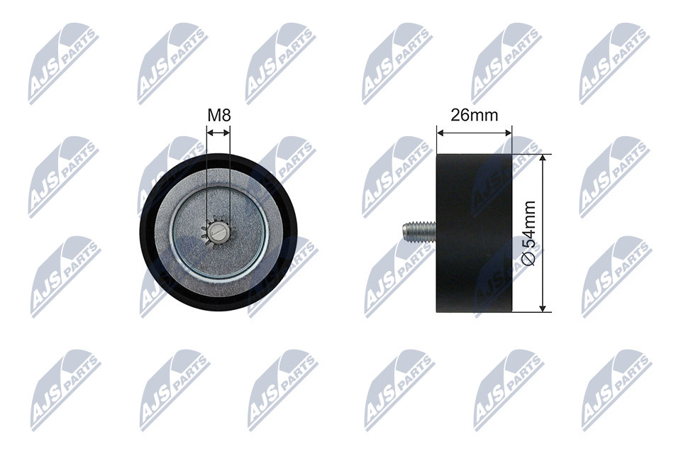 NTY RNK-ME-063 - Натяжной ролик