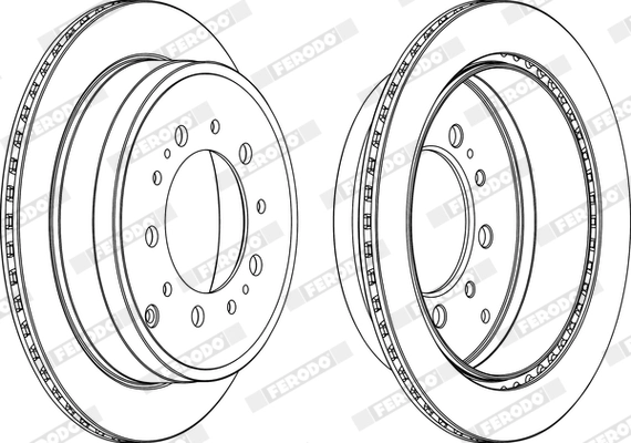 FERODO DDF1799C-1 - Тормозной диск PREMIER