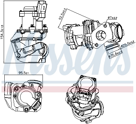 NISSENS 98188 - Клапан ЕГР