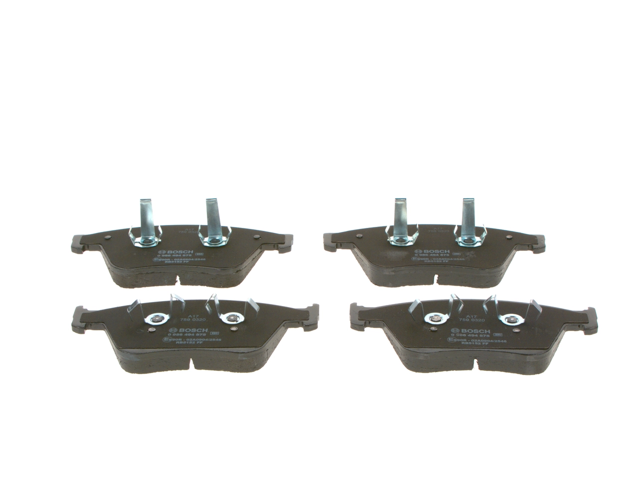 BOSCH 0 986 494 875 - Тормозные колодки 