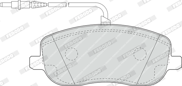 FERODO FDB1556 - Комплект тормозных колодок, дисковый тормоз PREMIER ECO FRICTION