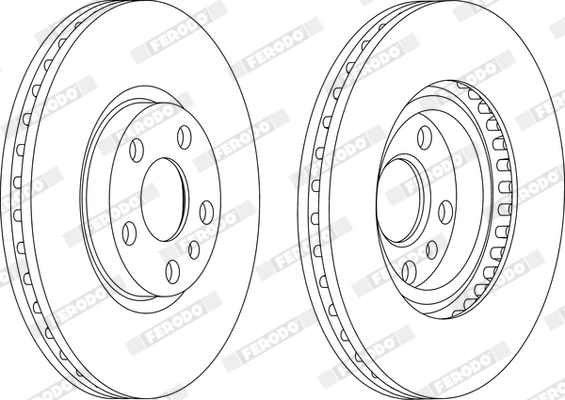 FERODO DDF760 - Тормозной диск PREMIER
