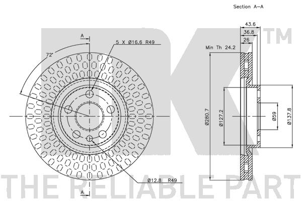 NK 209942 - Тормозные диски