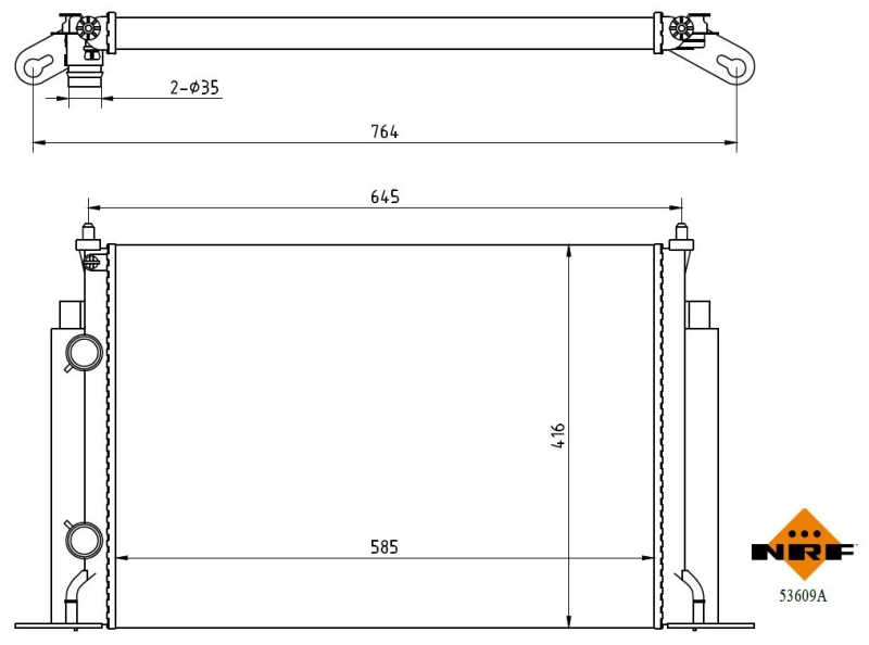 NRF 53609A - Радиатор охлаждения