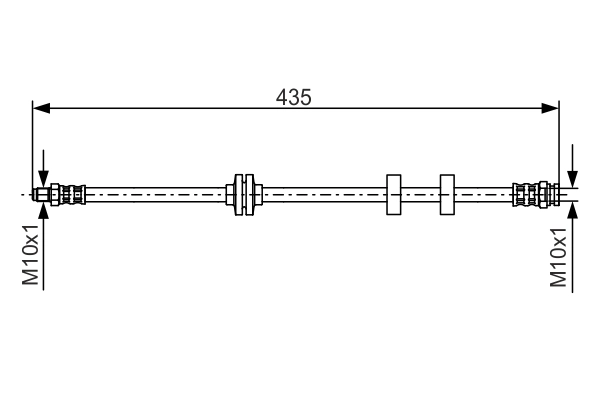 BOSCH 1 987 476 878 - Тормозные шланги