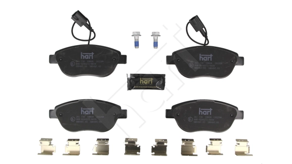 HART 261 730 - Комплект тормозных колодок, дисковый тормоз PREMIUM LINE