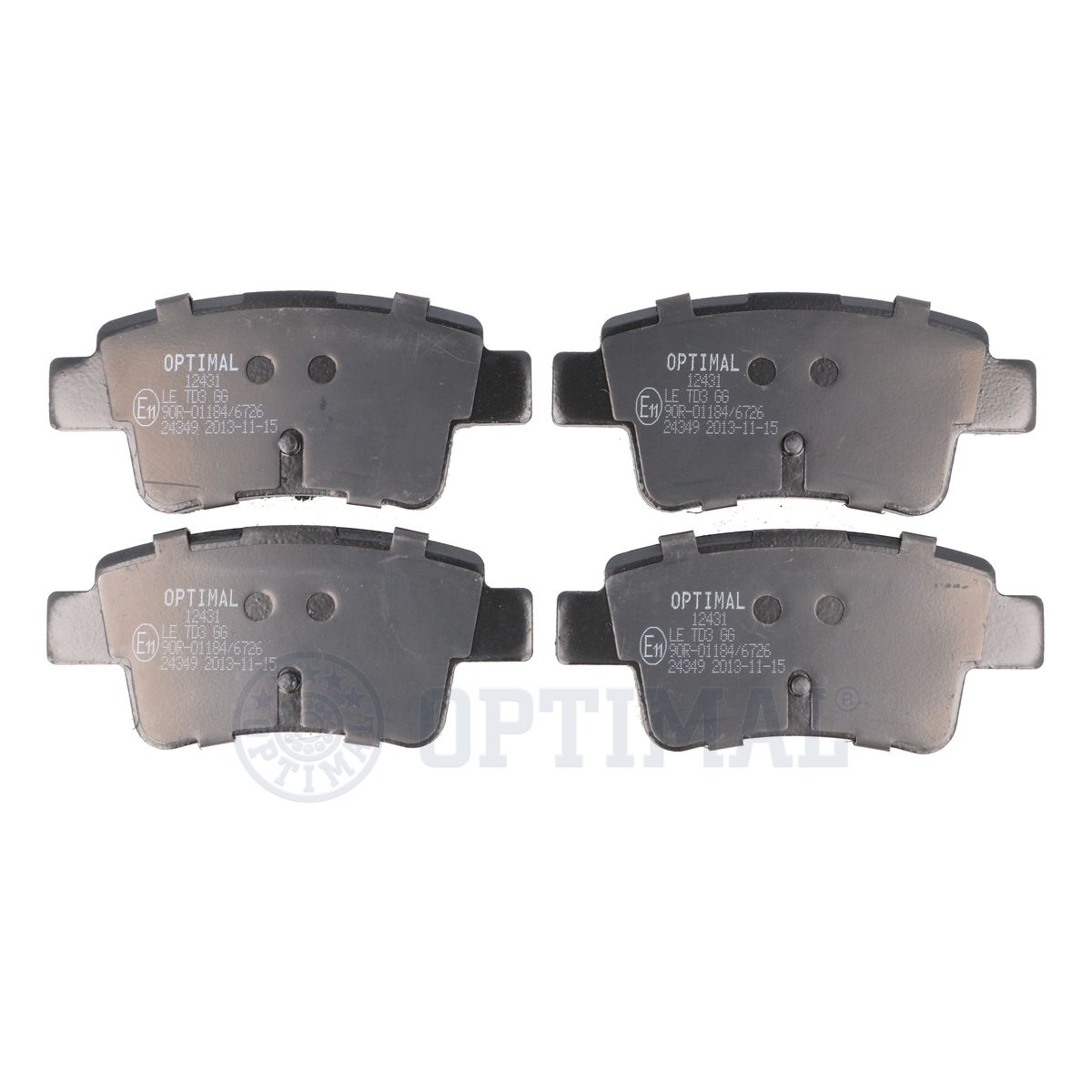 OPTIMAL BP-12431 - Тормозные колодки 