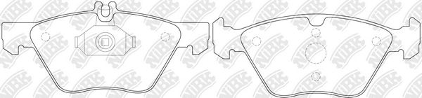 NIBK PN0166 - Тормозные колодки 