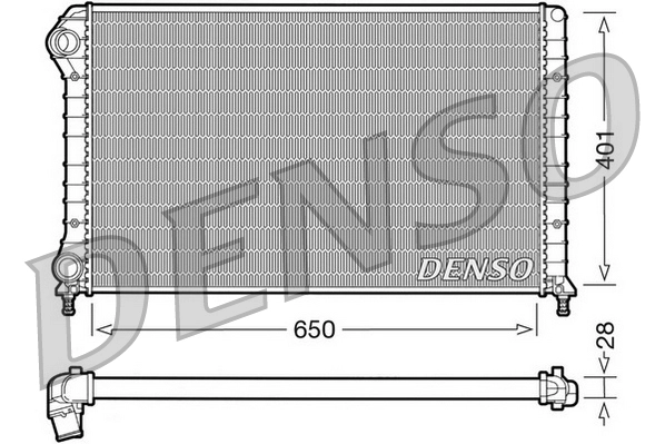 DENSO DRM09061 - Радиатор охлаждения