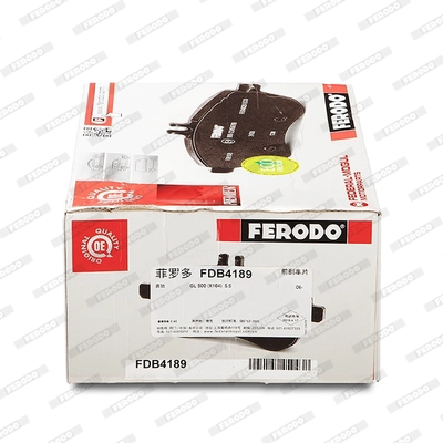 FERODO FDB4189 - Комплект тормозных колодок, дисковый тормоз PREMIER ECO FRICTION