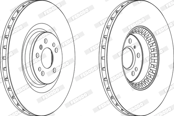 FERODO DDF1534C-1 - Тормозной диск PREMIER