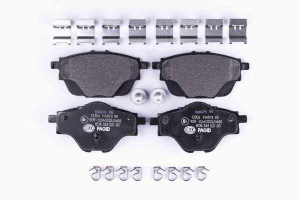 HELLA 8DB 355 021-001 - Тормозные колодки 