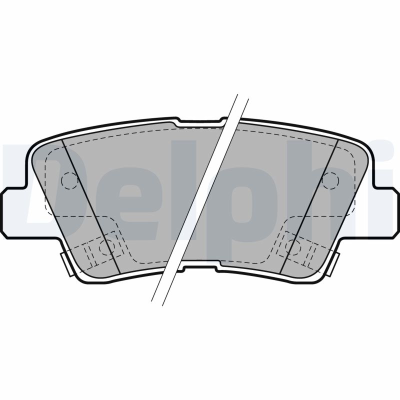 DELPHI LP2195 - Тормозные колодки 