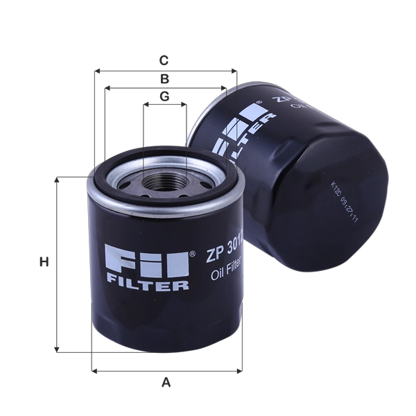 FIL FILTER ZP 3012 - Масляный фильтр