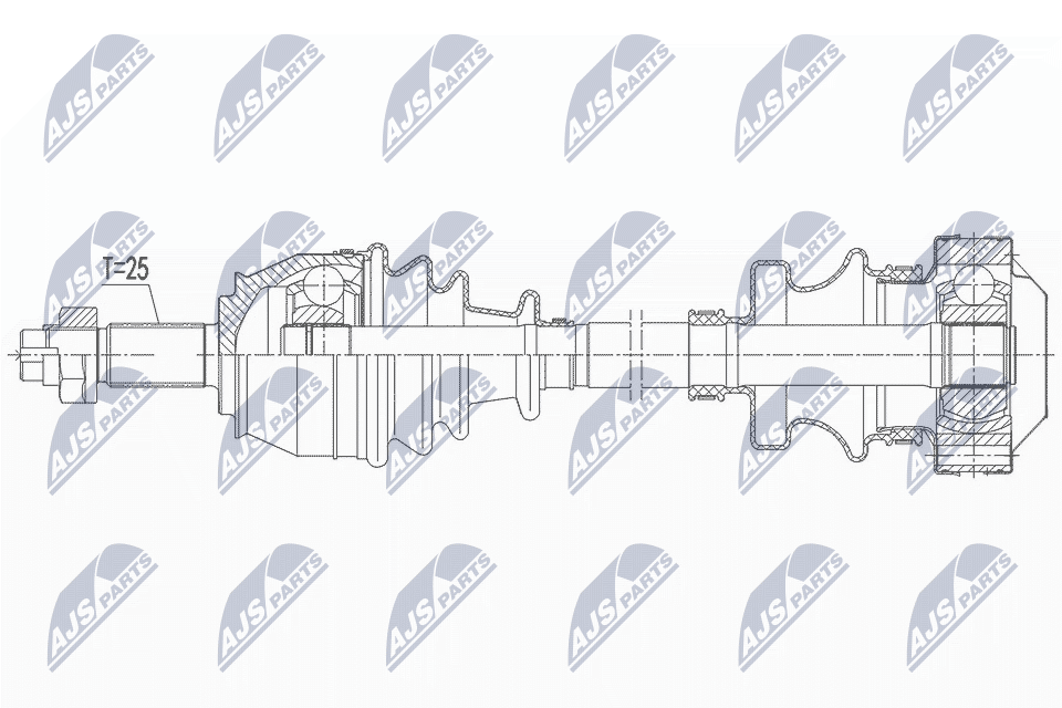 Приводной вал (полуось)