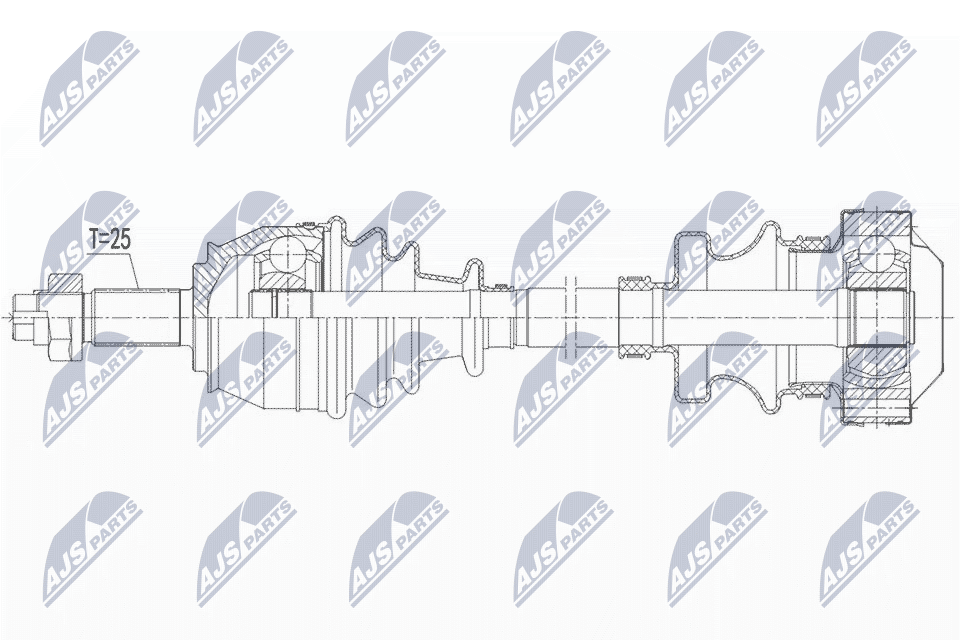 Приводной вал (полуось)
