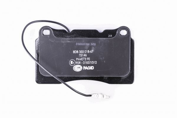 HELLA 8DB 355 018-671 - Тормозные колодки 