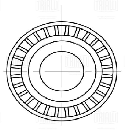 TRIALLI CM 5775 - Ролик обводной приводного ремня
