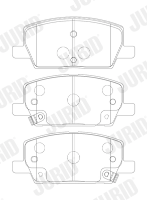 JURID 574050J - Тормозные колодки 