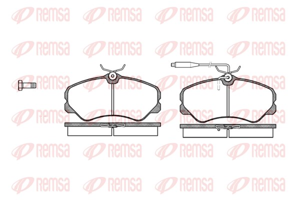 REMSA 0261.02 - Тормозные колодки 