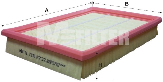 MFILTER K 732 - Воздушный фильтр