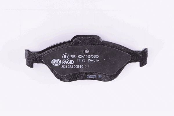 HELLA 8DB 355 008-901 - Тормозные колодки 