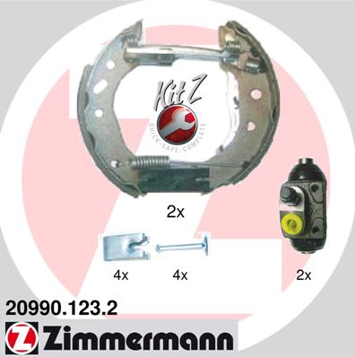 ZIMMERMANN 20990.123.2 - Комплект тормозных колодок KIT Z