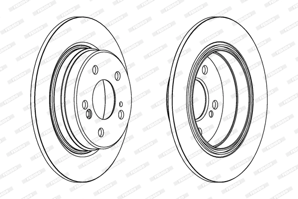 FERODO DDF224C - Тормозной диск PREMIER Coat+ disc