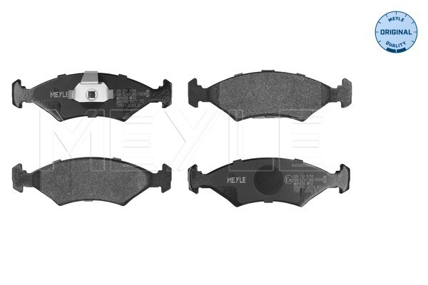 MEYLE 025 207 5318 - Комплект тормозных колодок, дисковый тормоз MEYLE-ORIGINAL: True to OE.