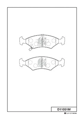 MK KASHIYAMA D11051M - Тормозные колодки 