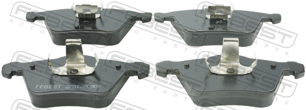 FEBEST 2701-XC90F - Тормозные колодки 