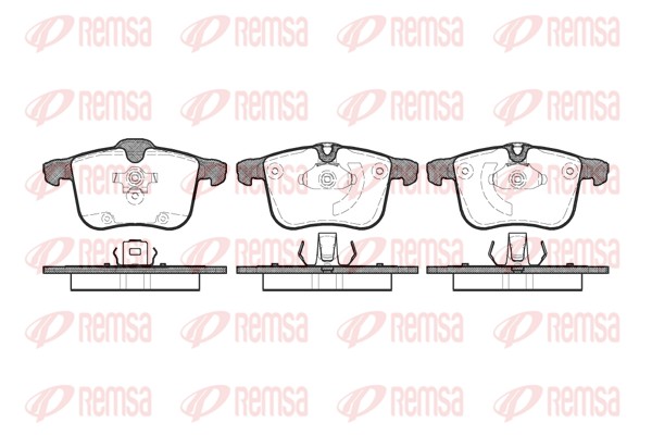 REMSA 1053.00 - Тормозные колодки 