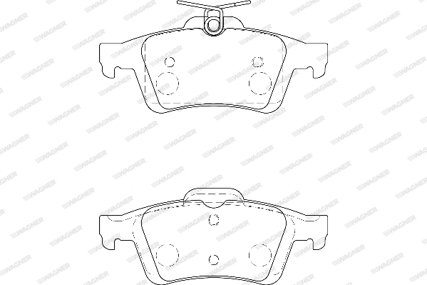 WAGNER WBP24136A - Тормозные колодки 