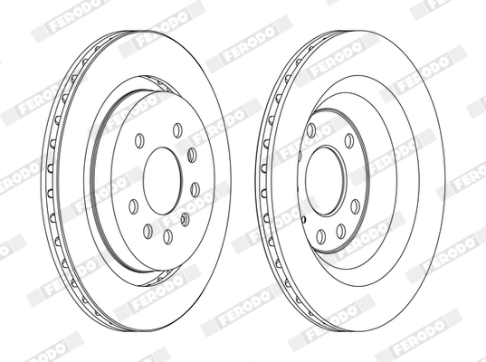 FERODO DDF1289C - Тормозной диск PREMIER