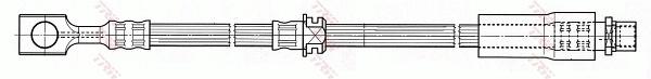 TRW PHD538 - Тормозные шланги