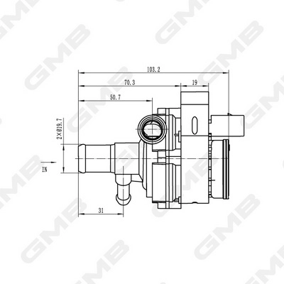 GMB GEW-BE014 - Водяной насос (Помпа)
