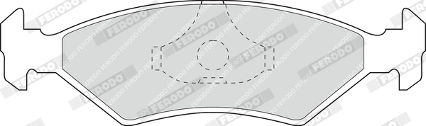 FERODO FDB206 - Комплект тормозных колодок, дисковый тормоз PREMIER ECO FRICTION