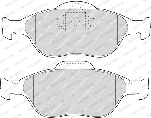 FERODO FDB1394W - Комплект тормозных колодок, дисковый тормоз PREMIER