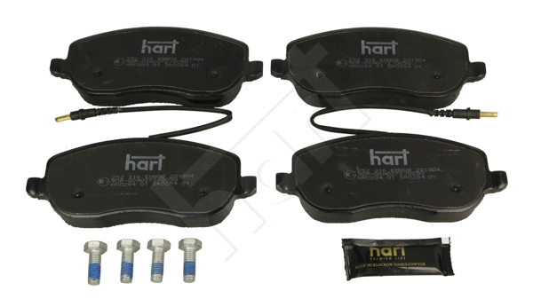 HART 252 316 - Комплект тормозных колодок, дисковый тормоз PREMIUM LINE