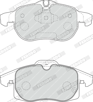 FERODO FDB1520 - Комплект тормозных колодок, дисковый тормоз PREMIER ECO FRICTION
