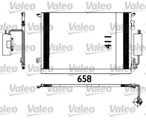 VALEO 817648 - Радиатор кондиционера